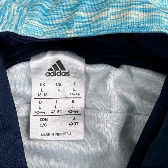 Adidas Climacool 3 Stripe Heathered Hoodie Kids Unisex Large - Picture 3 of 10